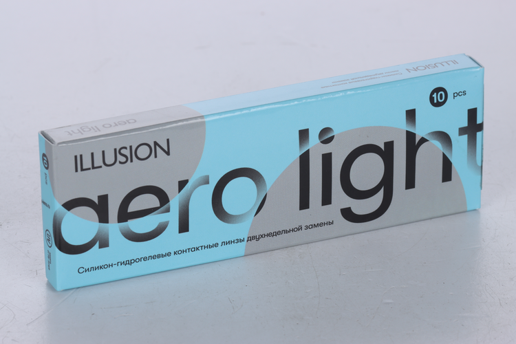Линзы ILLUSION Aero Light контактные 2 недели (диоптрия -7,0), 10 шт