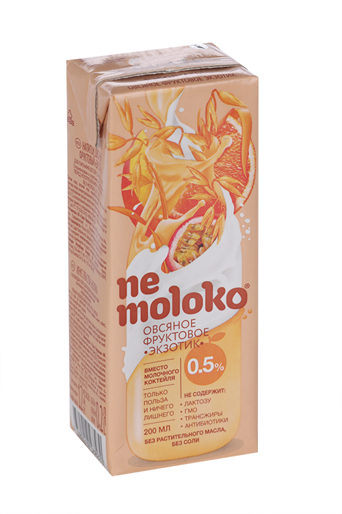 Напиток Nemoloko овсяный фруктовый Экзотик, 0,2 л