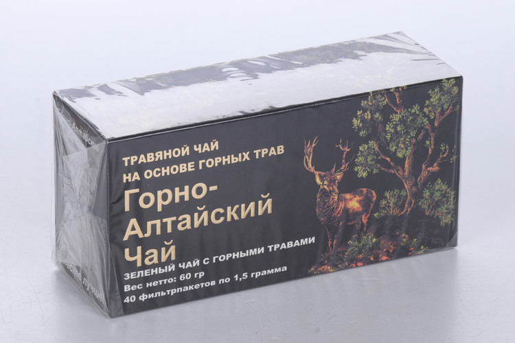 Чай Нарине Горно-Алтайский травяной зеленый, 1,5 г, 40 шт, фильтр-пакет