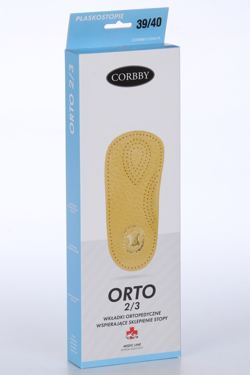 Стельки Corbby ортопедические бежевый р 39-40