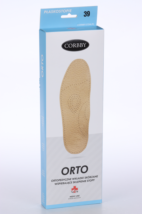 Стельки Corbby Orto ортопедические темно-бежевый р 39
