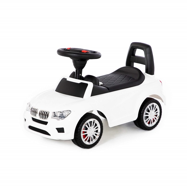 Игрушка Полесье Каталка-автомобиль SuperCar N2 со звуковым сигналом белая