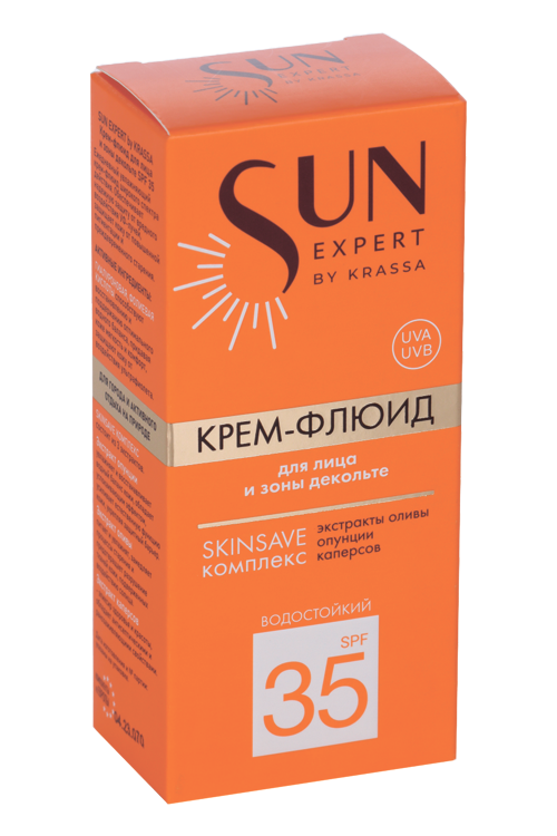 Крем-флюид Krassa д/лица и зоны декольте SPF35, 50 мл, (SE41382)