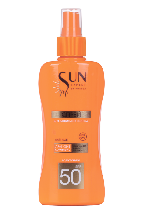 Спрей Krassa солнцезащитный SPF 50, 180 мл
