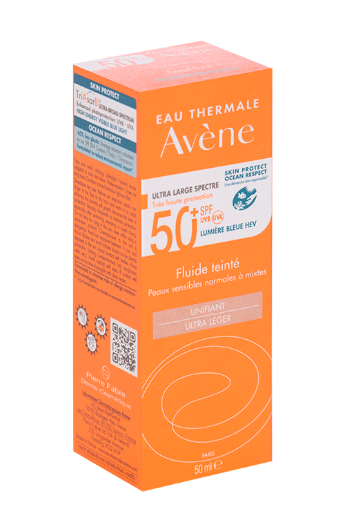 Флюид Авен солнцезащитный тонирующий SPF 50+, 50 мл, (C245268)