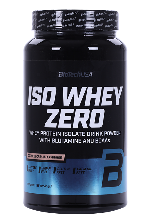 Протеин изолят сывороточный BioTechUSA Iso Whey Zero печенье-крем, 908 г