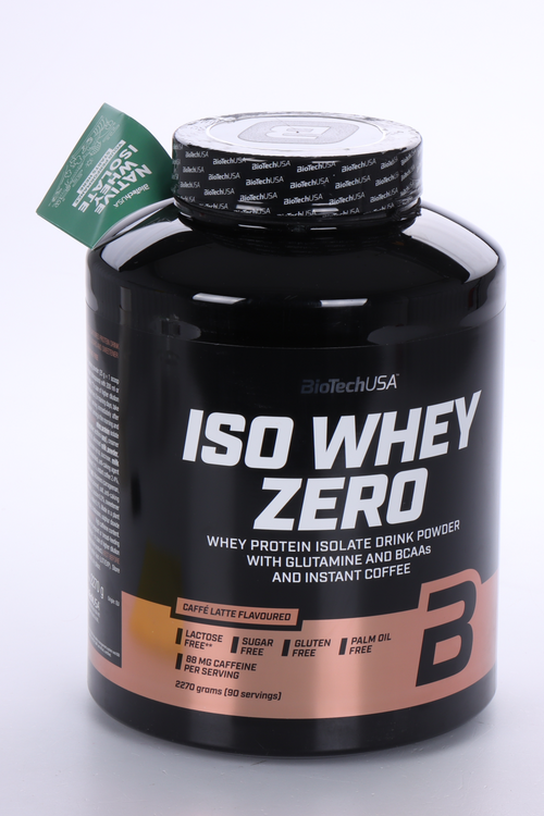 Протеин изолят сыворот BioTechUSA Iso Whey Zero кофе латте, 2 270 г
