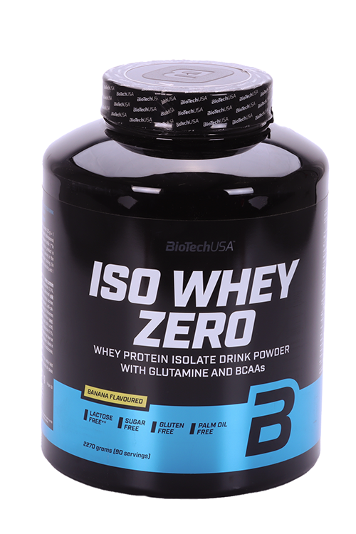 Протеин изолят сывороточный BioTechUSA Iso Whey Zero банан, 2 270 г