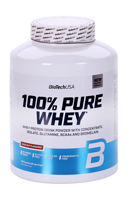 Протеин сывороточный BioTechUSA 100% Pure Whey лесной орех, 2 270 г
