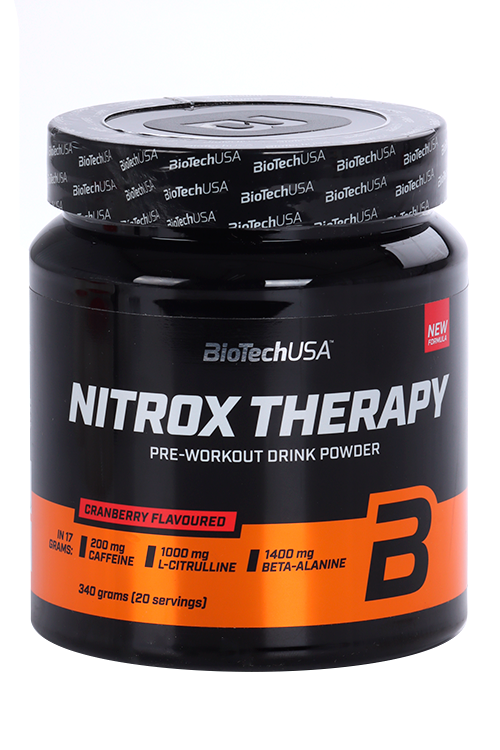 Комплекс предтренировочный BioTechUSA Nitrox Therapy клюква, 340 г
