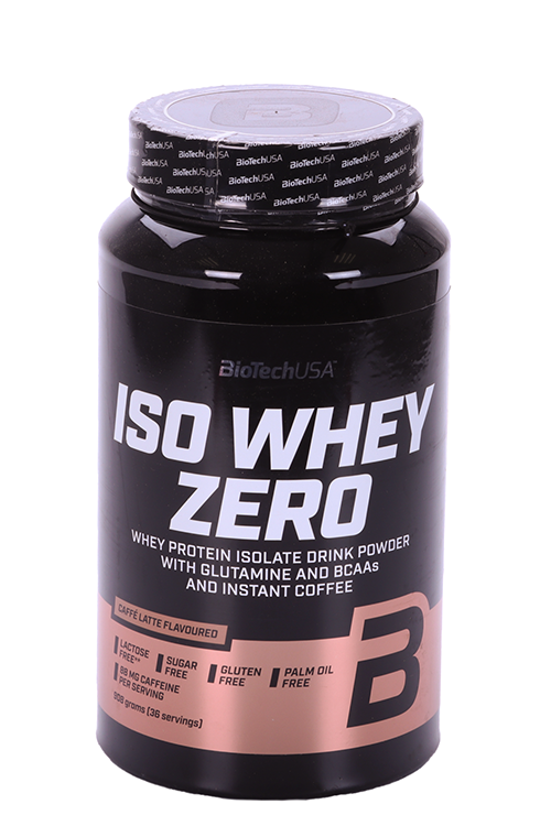 Протеин изолят сыворот BioTechUSA Iso Whey Zero кофе латте, 908 г