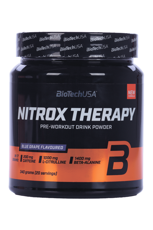 Комплекс предтренировочный BioTechUSA Nitrox Therapy голубой виноград, 340 г