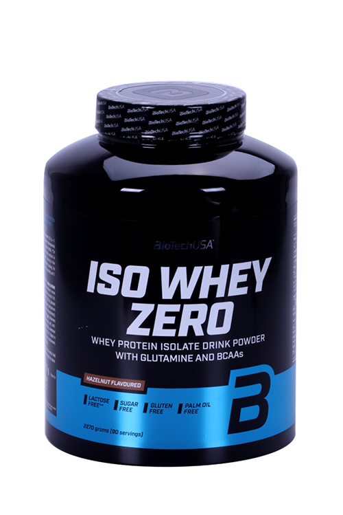 Протеин изолят сывороточный BioTechUSA Iso Whey Zero фундук, 2 270 г