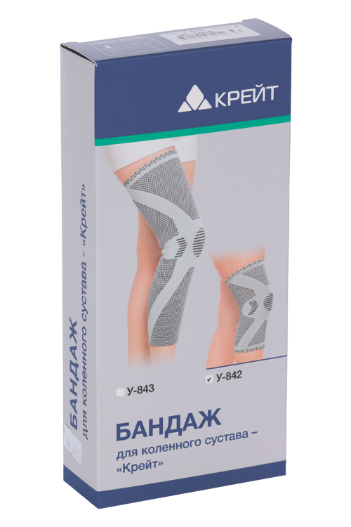 Бандаж Крейт У-842 д/коленного сустава р 2, серый