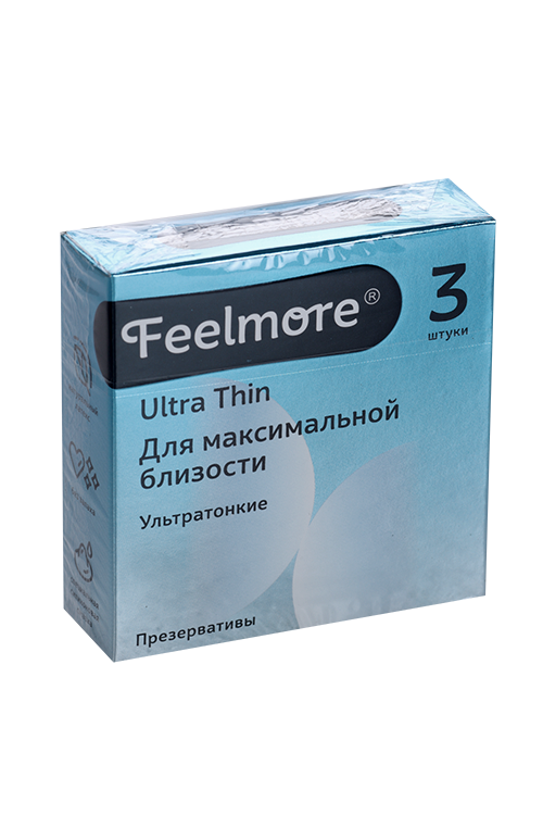Презервативы Feelmore натуральные латексные ультратонкие, 3 шт