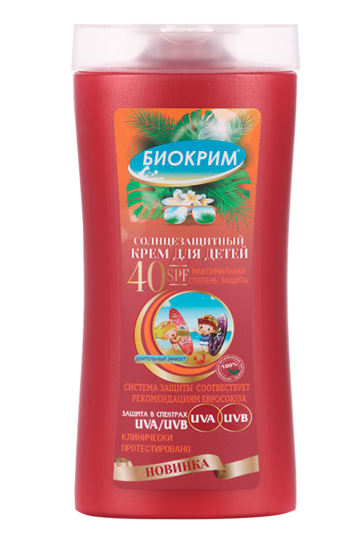 Крем Биокрим солнцезащит SPF40 д/детей, 200 мл