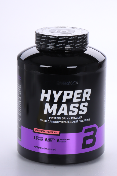 Гейнер BioTechUSA Hyper Mass клубника, 2 270 г