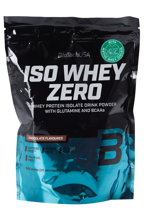Протеин изолят сывороточный BioTechUSA Iso Whey Zero шоколад, 500 г