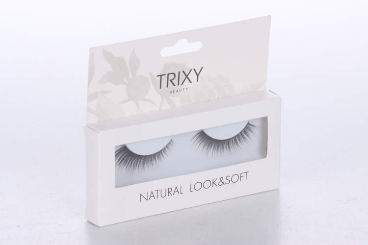 Ресницы накладные TRIXY BEAUTY NATURAL LOOK&SOFT с клеем 1 мл в составе (719)