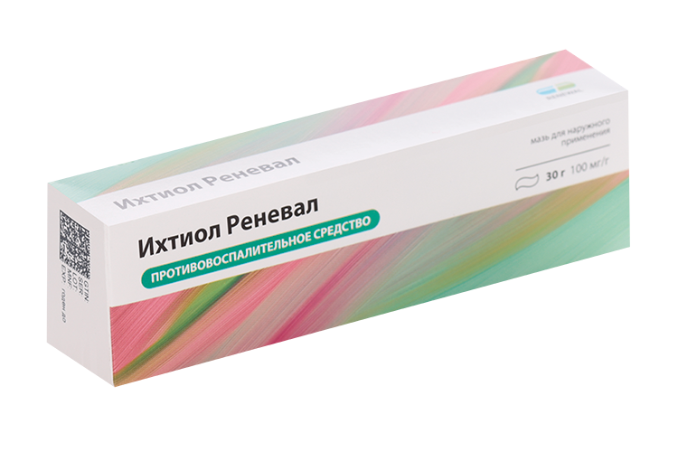 Ихтиол Реневал 100 мг/г, 30 г, мазь для наружного применения