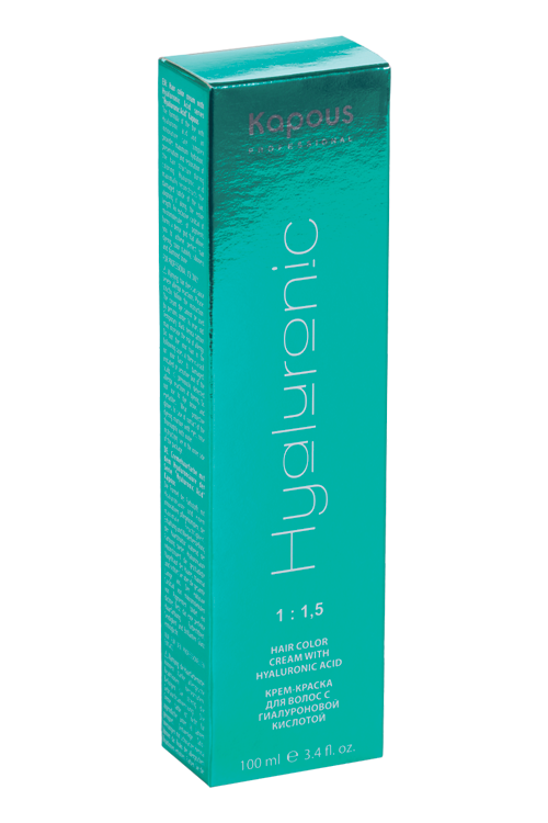 Крем-краска Kapous Professional Hyaluronic Acid с гиал кисл 10.12 плат блонд пепельн перламут 100 мл