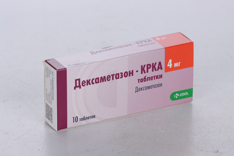 Дексаметазон-КРКА 4 мг, 10 шт, таблетки