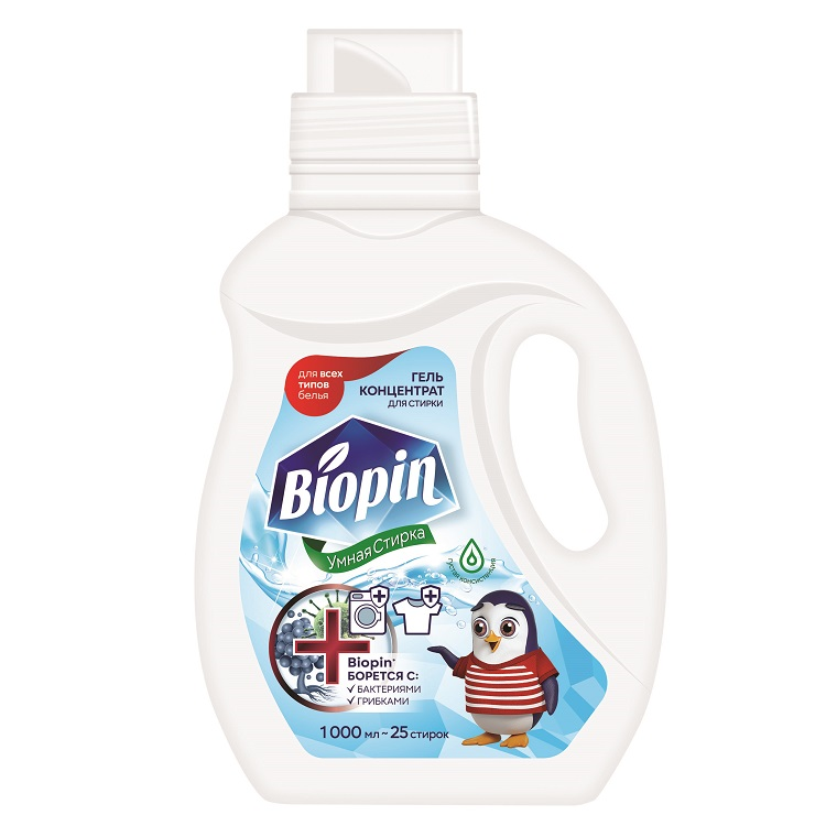 Гель-концентрат д/стирки Biopin Универсальный 1 000 мл