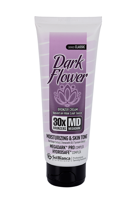 Крем-автозагар Solbianca Dark Flower с маслом амаранта/экстракт красного винограда/куркумы, 125 мл
