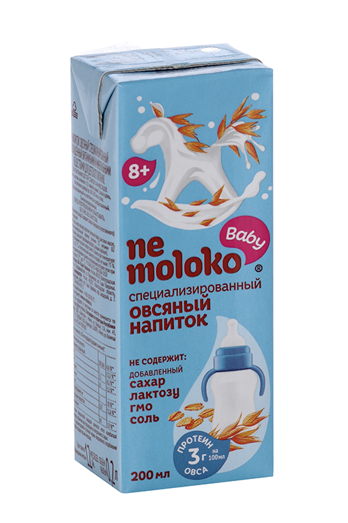 Напиток Nemoloko овсяный специализированный обогащ витамин/минеральн веществ, 0,2 л