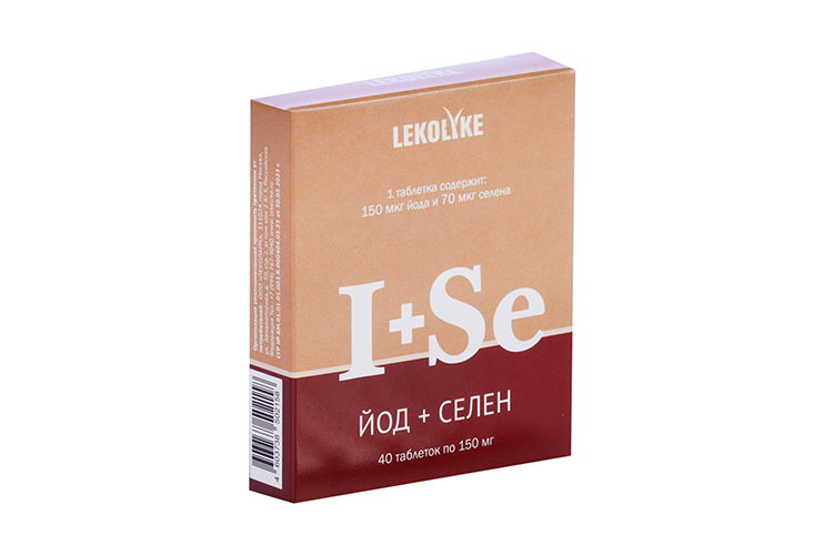 Йод+Селен Lekolike, 150 мг, 40 шт, таблетки