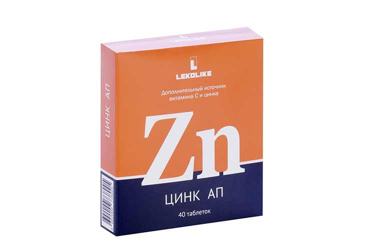 Цинк АП Lekolike, 300 мг, 40 шт, таблетки