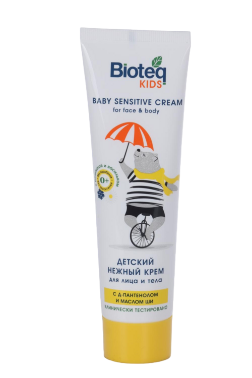 Крем Bioteq kids нежный с ромашкой и васильком дет д/лица и тела, 100 мл