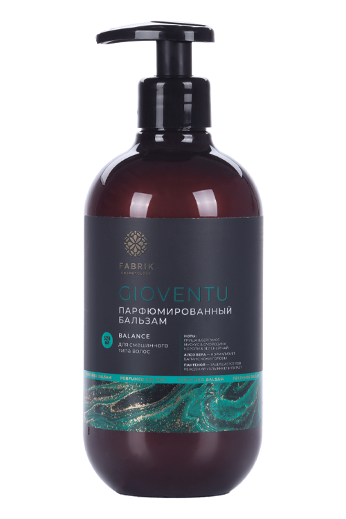 Бальзам Fabrik cosmetology Gioventu парфюмир д/смеш типа волос защита/увлажнение/питан, 520 мл