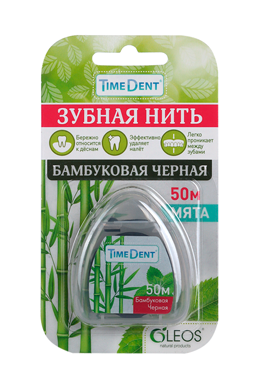 З/нить Олеос бамбуковая черная, 50 м