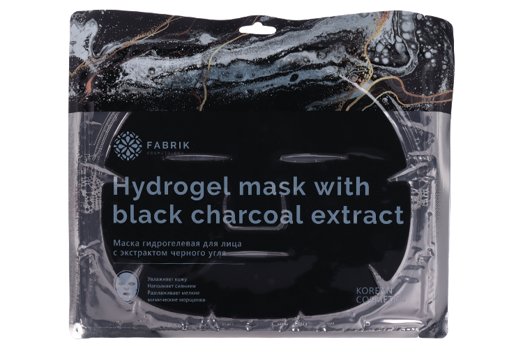 Маска Fabrik cosmetology гидрогелевая с экстрактом черного угля д/лица