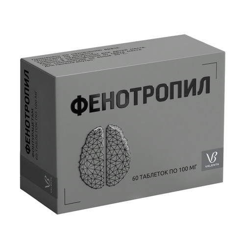 Фенотропил 100 мг, 60 шт, таблетки