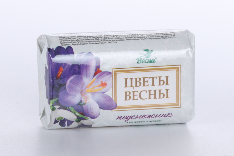 Мыло твердое Весна Цветы весны Подснежник, 90 г
