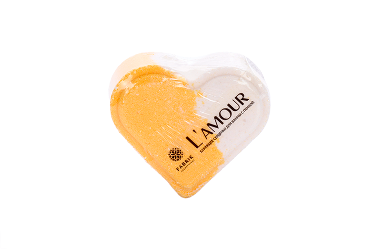 Сердце д/ванны Fabrik cosmetology L`amour бурлящее с пенкой, 110 г