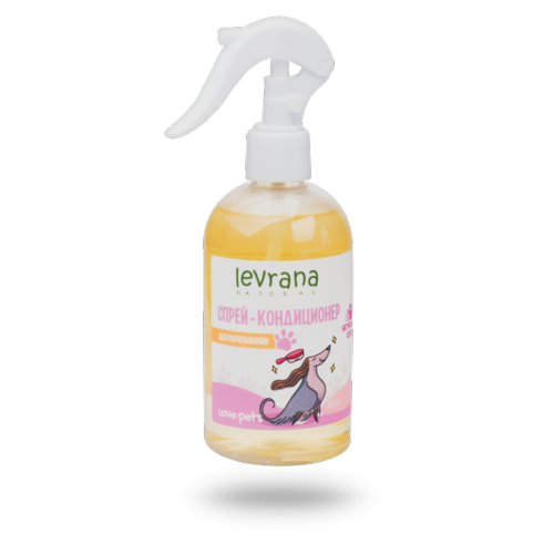Спрей-кондиционер Леврана Love pets д/расчес шерсти Увлажнение/питание/тонус 300 мл