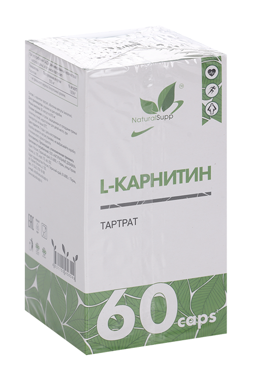 L-Карнитин тартрат Naturalsupp, 60 шт, капсулы