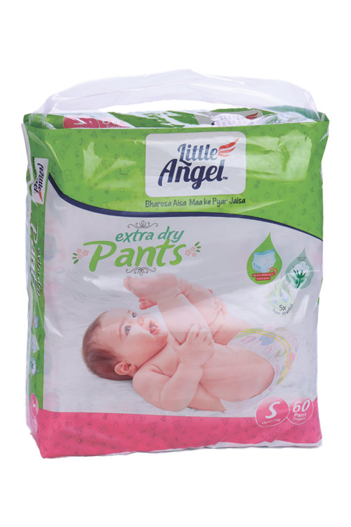 Подгузники-трусики Little Angel Extra Dry S (до 7кг), 60 шт