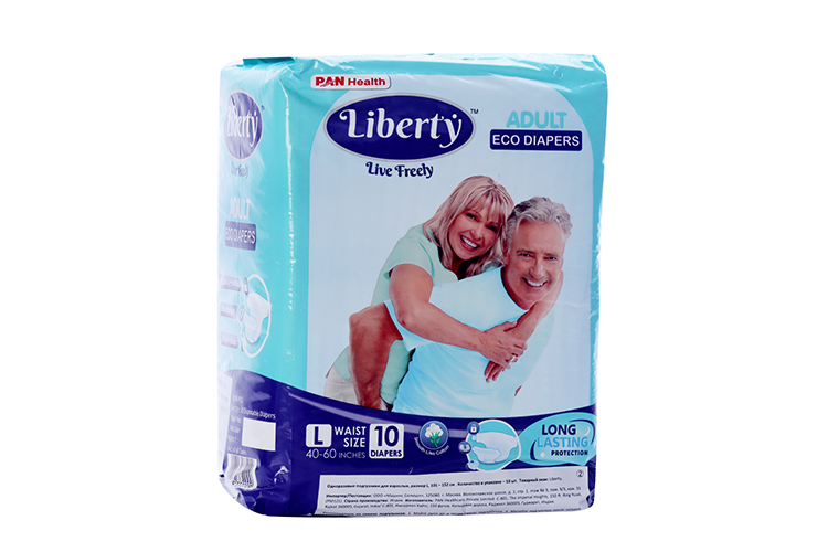 Подгузники Liberty Eco д/взрослых L (101-152 см), 10 шт