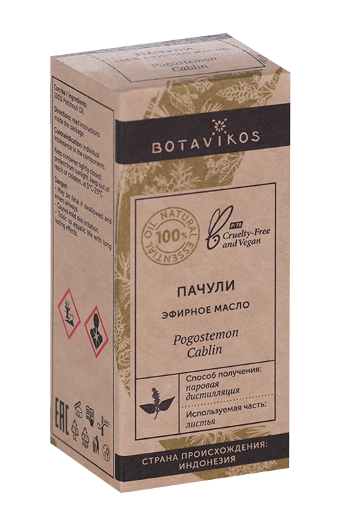 Масло BOTAVIKOS Пачули 100% эфирное, 10 мл