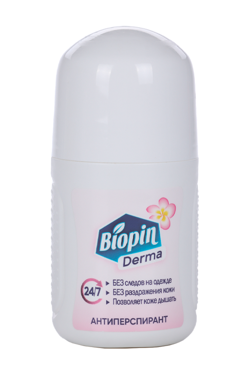 Антиперспирант Biopin Derma Нежность лепестков, 50 мл
