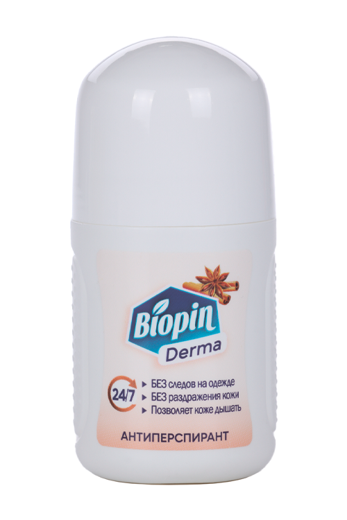Антиперспирант Biopin Derma Пряный микс, 50 мл