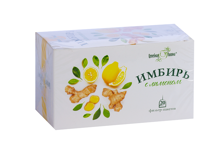 Имбирь с лимоном, 1,5 г, 20 шт, фильтр-пакет