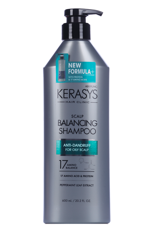 Шампунь Kerasys Balancing Scalp Clinic Shampoo лечение кожи головы д/волос, 600 мл
