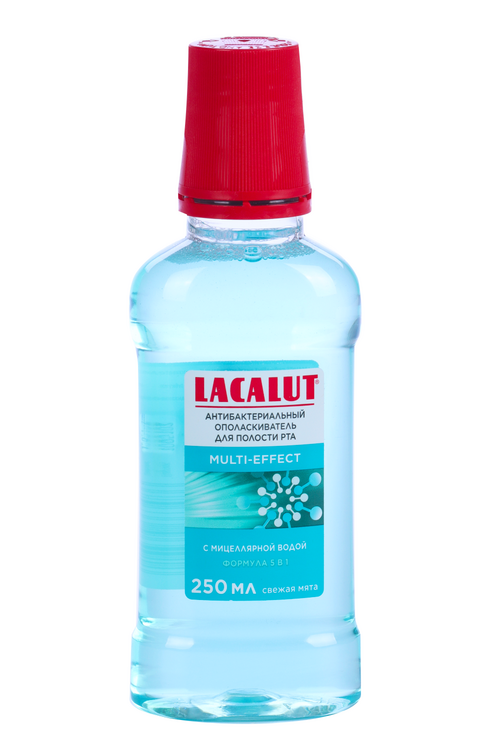 Ополаскиватель Lacalut Multi-effect антибактериальный д/полости рта, 250 мл