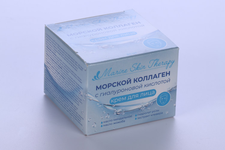 Крем Морской коллаген с гиалуроновой кислотой д/лица, 50 мл, МедикоМед