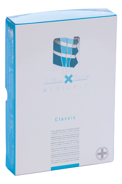 Чулки RELAXSAN Medicale Soft1 класс компресс M1170 — AGH закрытый носок черный р 4-XL стандарт